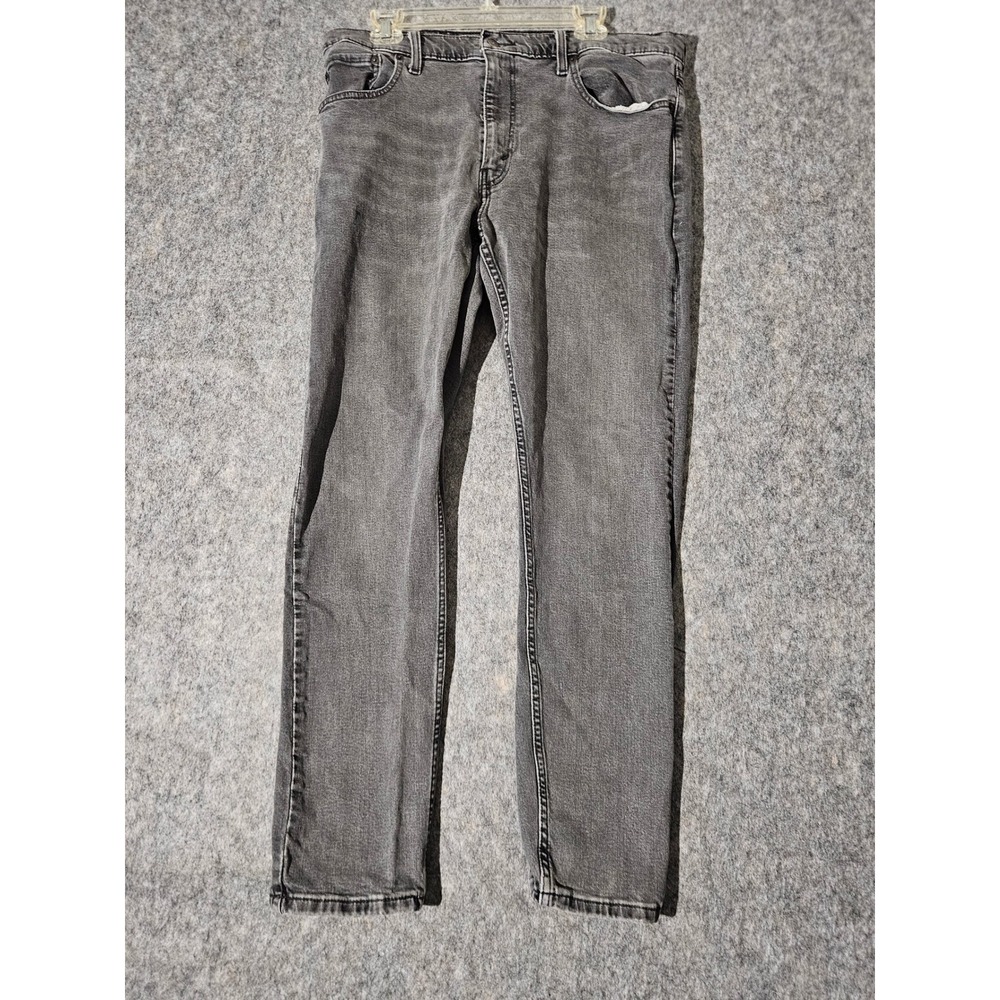 Levi's 512 Slim Taper Jeans Mens Gray Charcoal Denim 38x32